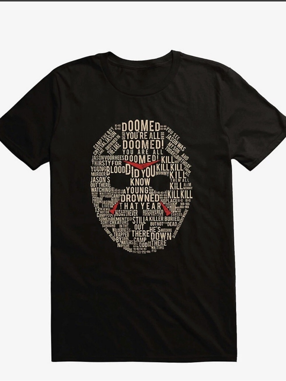 Hot Topic Size Large Friday The 13th Halloween Horror T-shirt Unisex